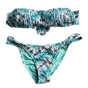 👙 SOFIA by ViX Cheeky Bikini Aztec Multi Colored Print  - Top S | Bottom L